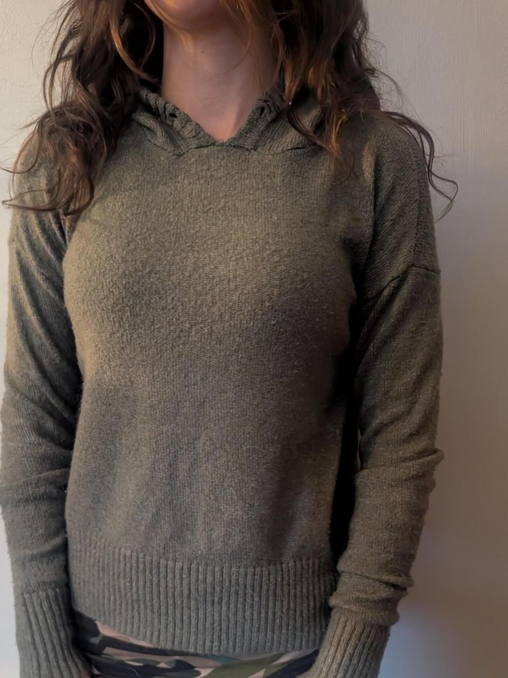 SO Olive Green Crewneck Hooded Sweater